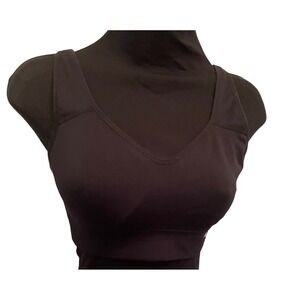 Puma Womens Black Active Sports Bra  Adjustable Straps M Missing a padded insert
